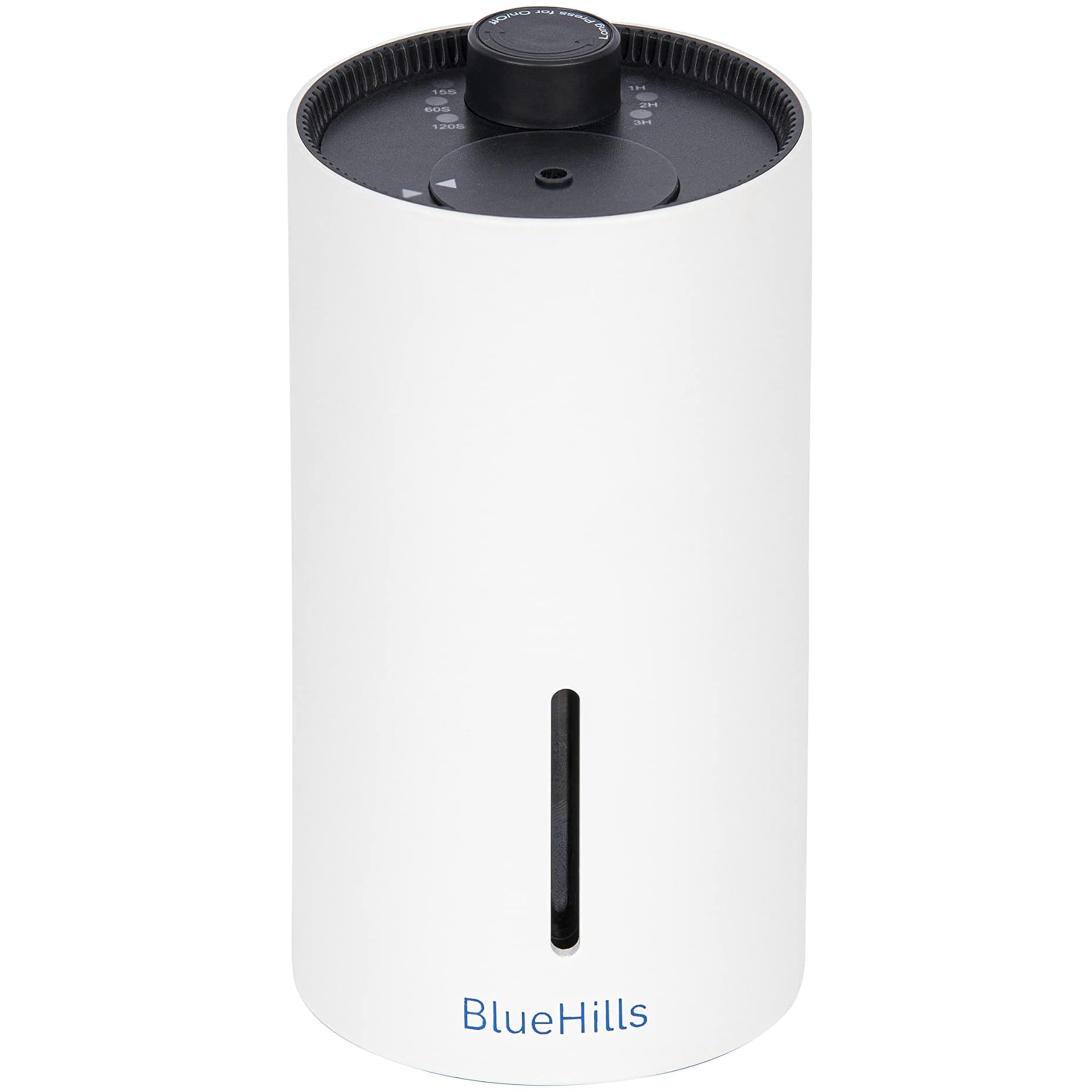 BlueHills diffuser white front view for desk use with portable aroma diffusion