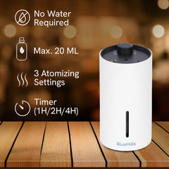 BlueHills diffuser white travel pack showing portable diffusion anywhere