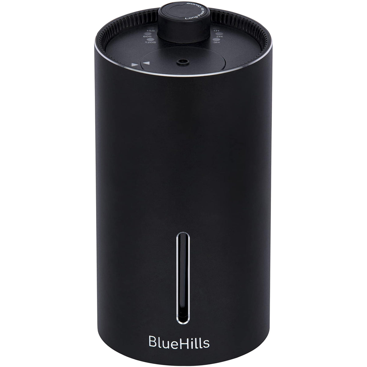 BlueHills waterless diffuser in cordless travel setup for on-the-go aromatherapy