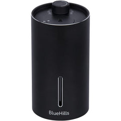 BlueHills waterless diffuser in cordless travel setup for on-the-go aromatherapy