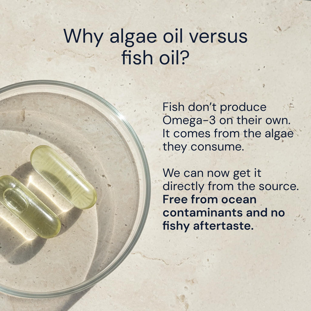 Blueprint Bryan Johnson Omega-3 capsule closeup shows triglyceride form for better absorption