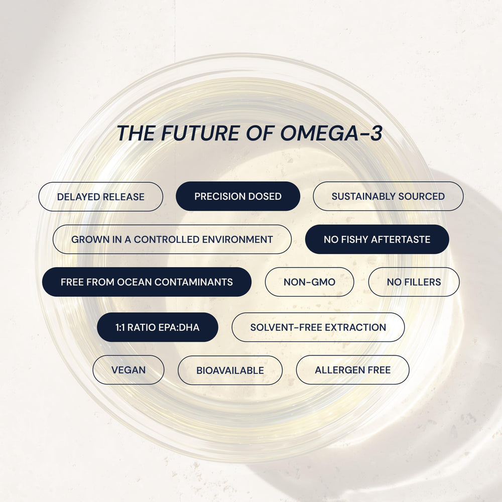 Blueprint Bryan Johnson Omega-3 delayed-release capsule with citrus hint and minimal aftertaste