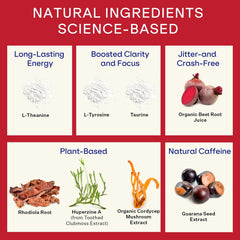 Blueshift ingredients L-tyrosine and taurine support focused energy