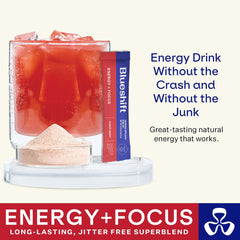 Pour-ready Blueshift packet for on the go focus
