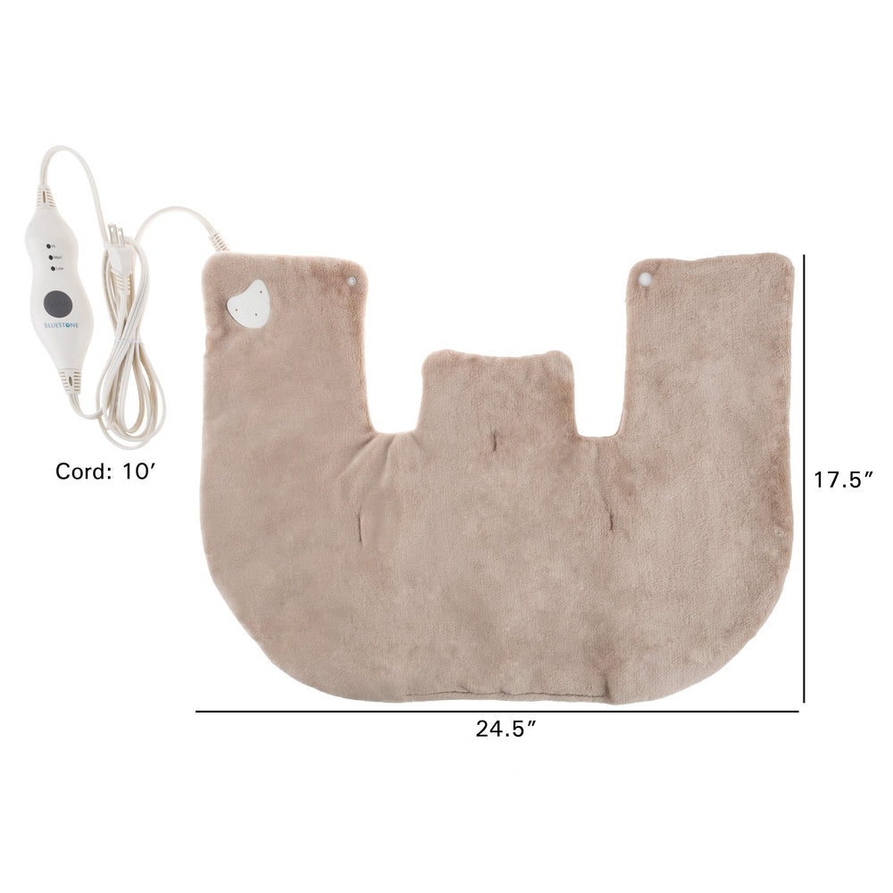 Bluestone warmer showing front clasp to secure in place