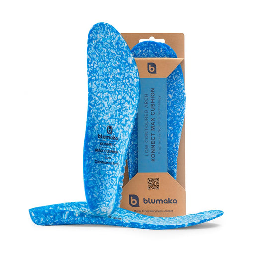Blumaka Nonslip Insoles with FoamLock top cover stabilize feet during sprints