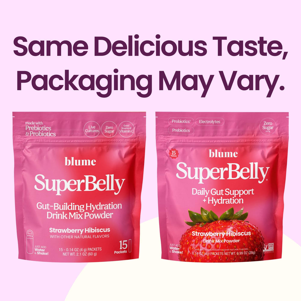 Blume SuperBelly Jerusalem artichoke inulin nourishes gut bacteria.