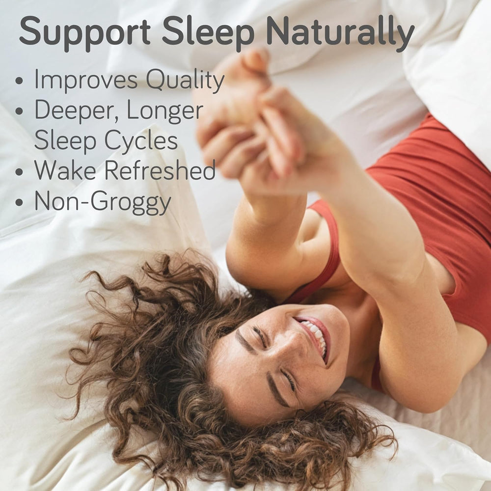 BLYSS 5HTP Plus GABA capsules close-up highlighting clean formulation.