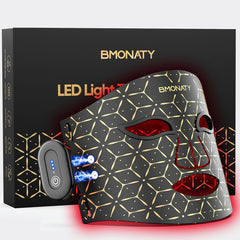 BMONATY red light therapy mask on the face with LEDs for at-home skin boost