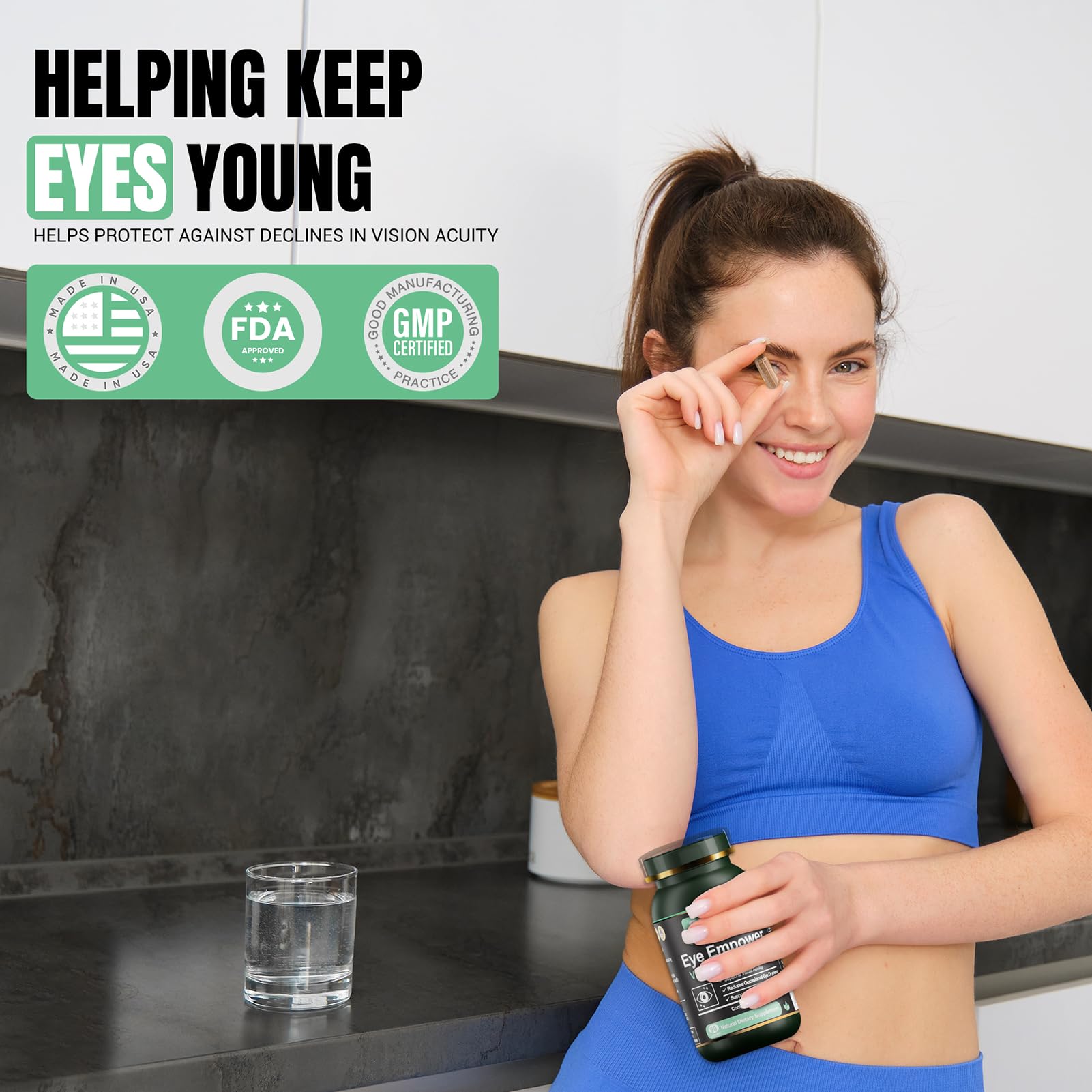 BNH Eye Empower fatigue relief helps maintain focus through the day.