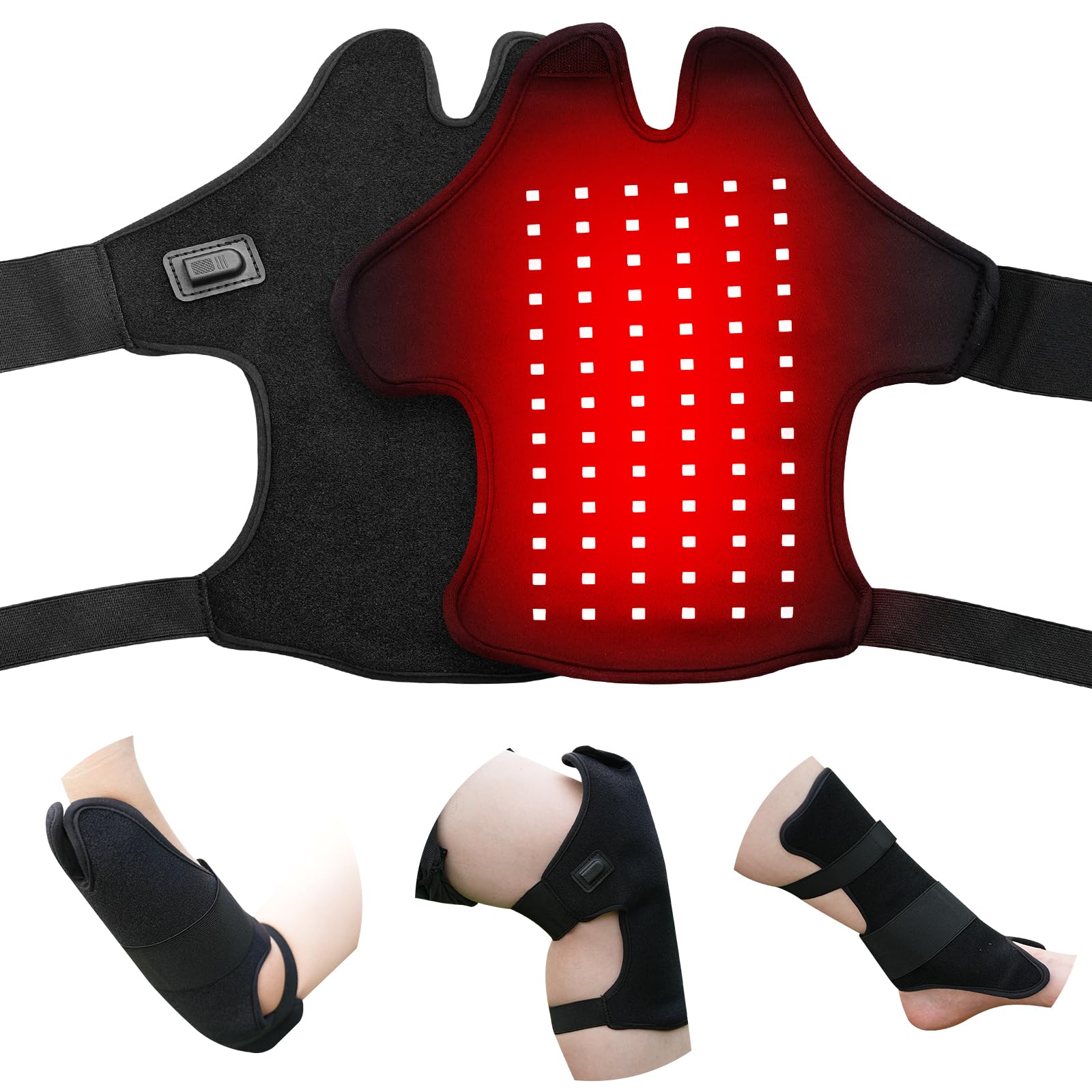 Bnlei red light therapy belt on neck delivers targeted relief and comfort.