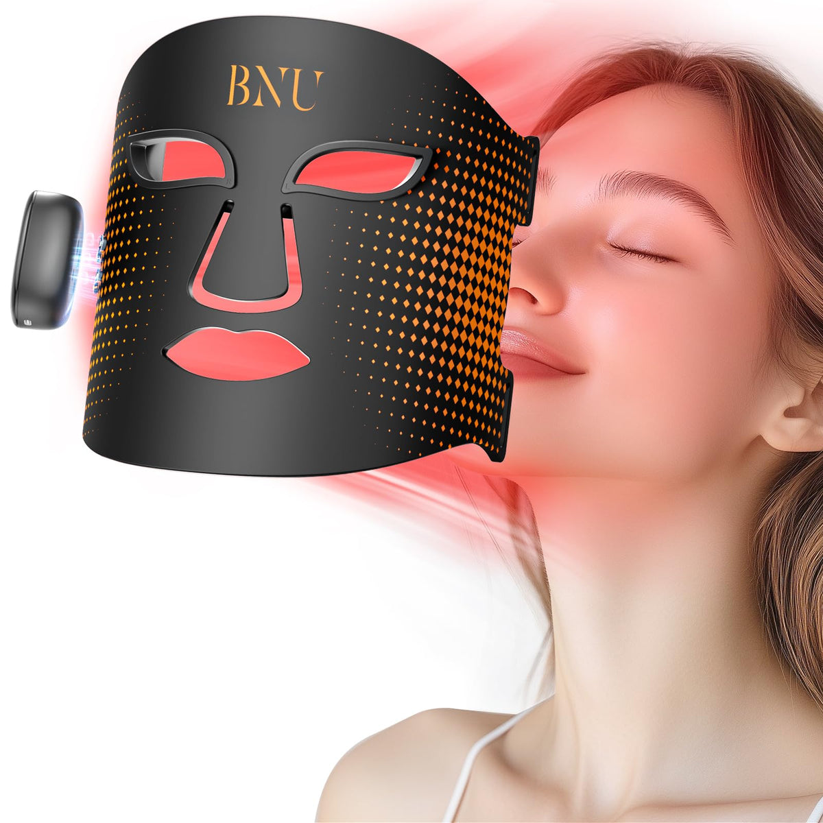 BNU red light mask with 400 LEDs for wide facial coverage