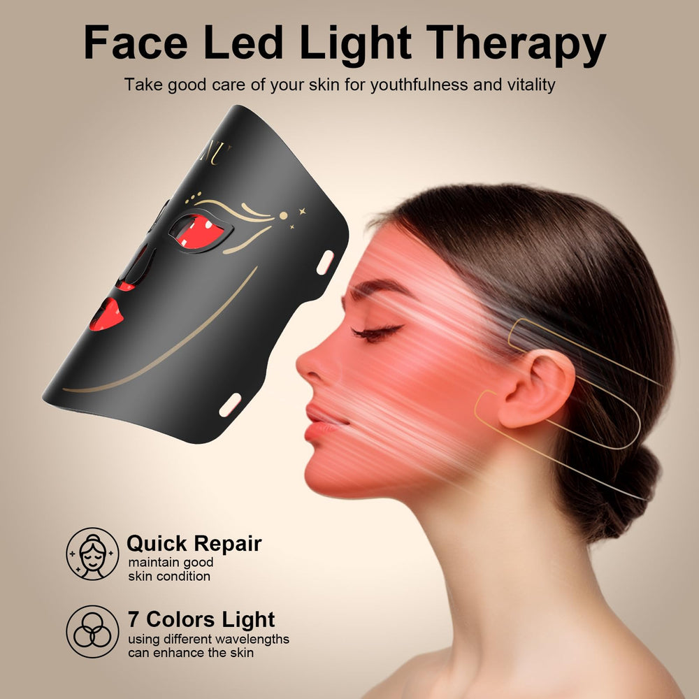 BNU red light light mask ergonomic design for comfortable wear