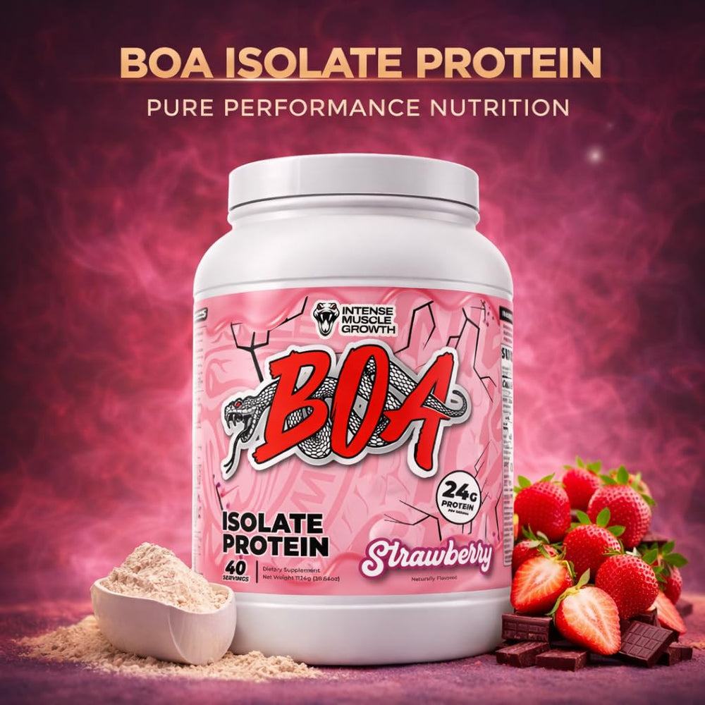BOA Isolate Protein being mixed in a shaker for quick shakes.