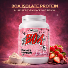 BOA Isolate Protein being mixed in a shaker for quick shakes.