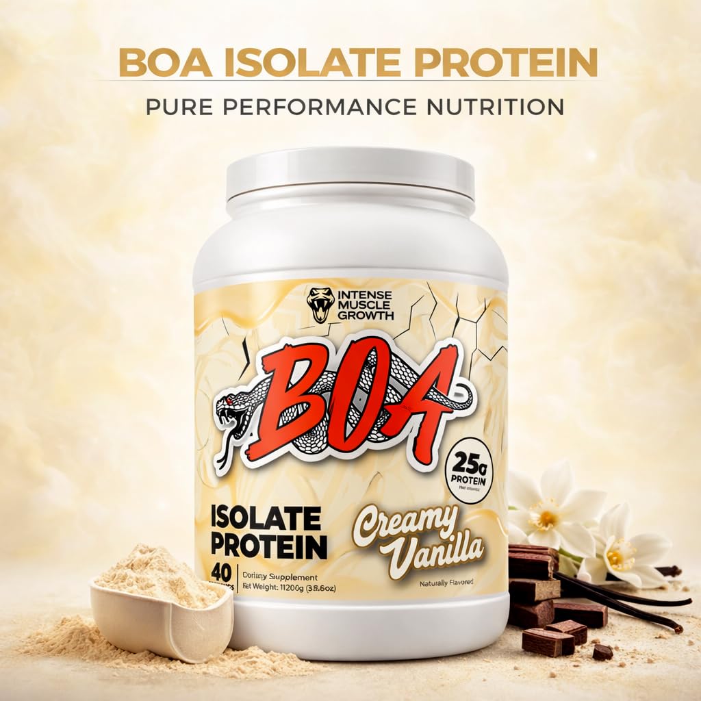 BOA Isolate Protein shake mixing with water or milk for smooth texture