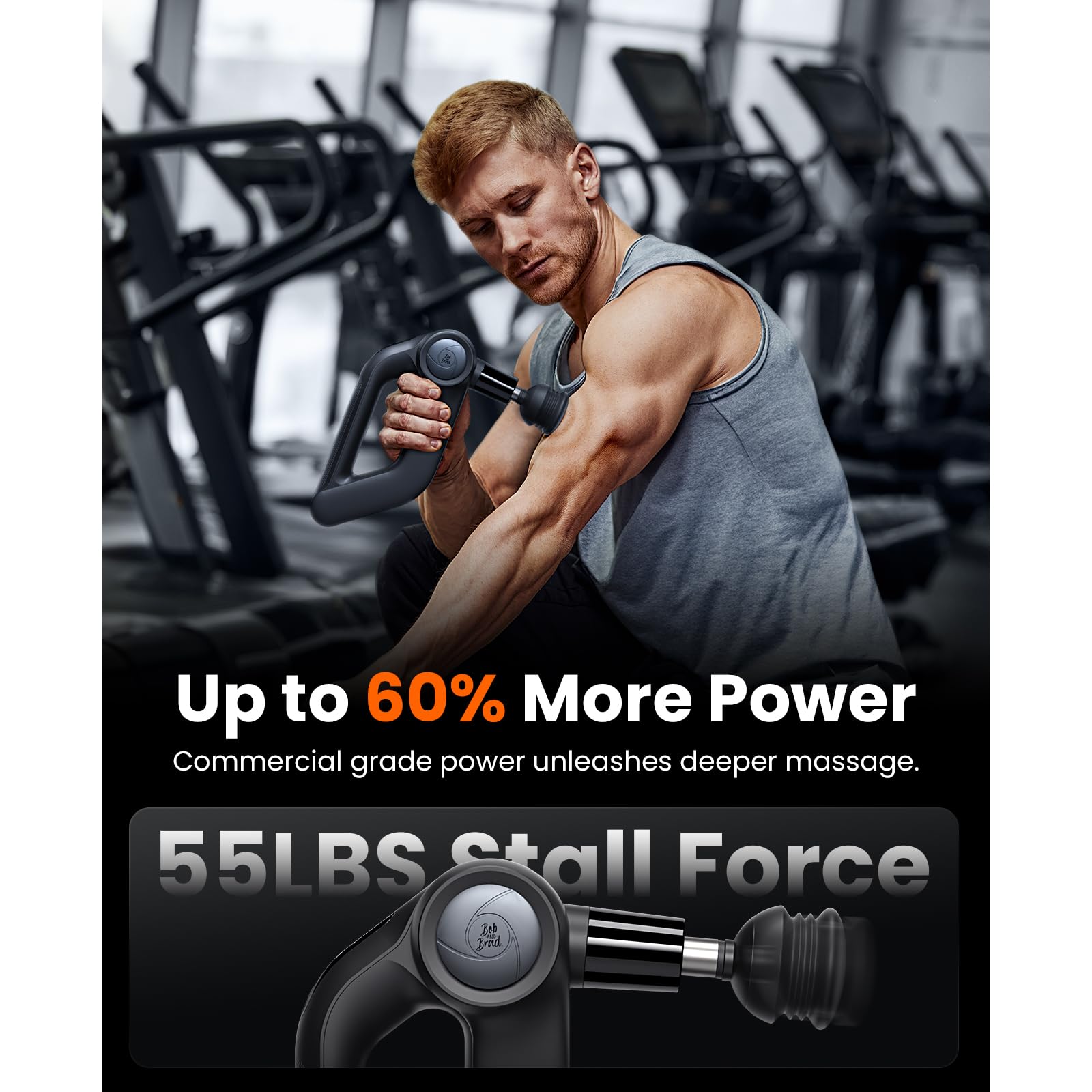 BOB AND BRAD D5 Pro Plus high-torque motor with powerful percussion.