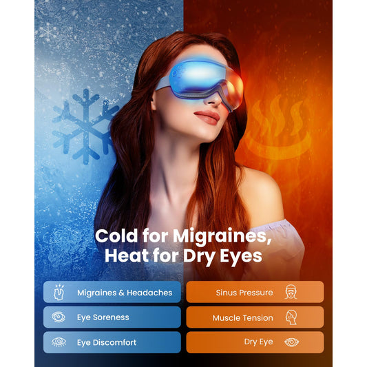 Bob and Brad EyeOasis 3 massager cooling gel mask for refreshed eyes.