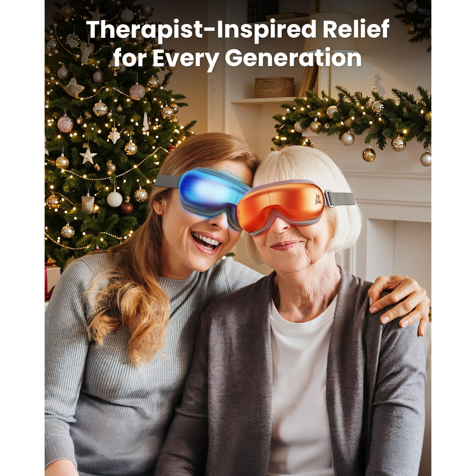 EyeOasis 3 massager in use providing gentle eye relief.