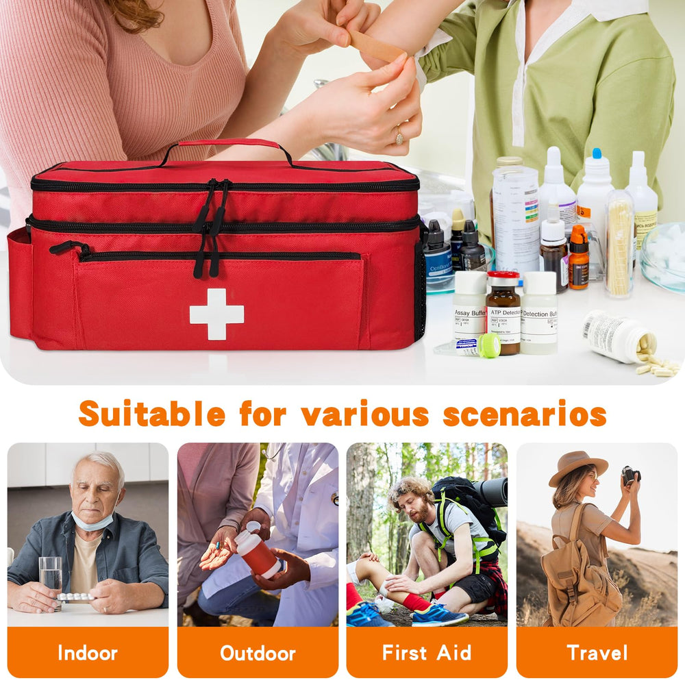 Boczif first aid kit bag internal pockets organized for tools