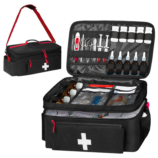 Boczif first aid kit bag main compartment keeps essentials organized for quick access.