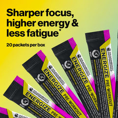BODi Energize dissolves in water for smooth, crash-free energy in a glass.