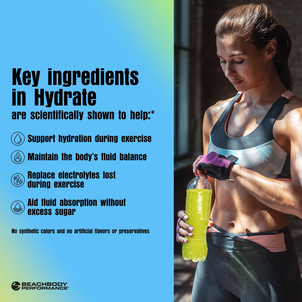 BODi Hydrate dissolving in water with citrus flavor ready to drink