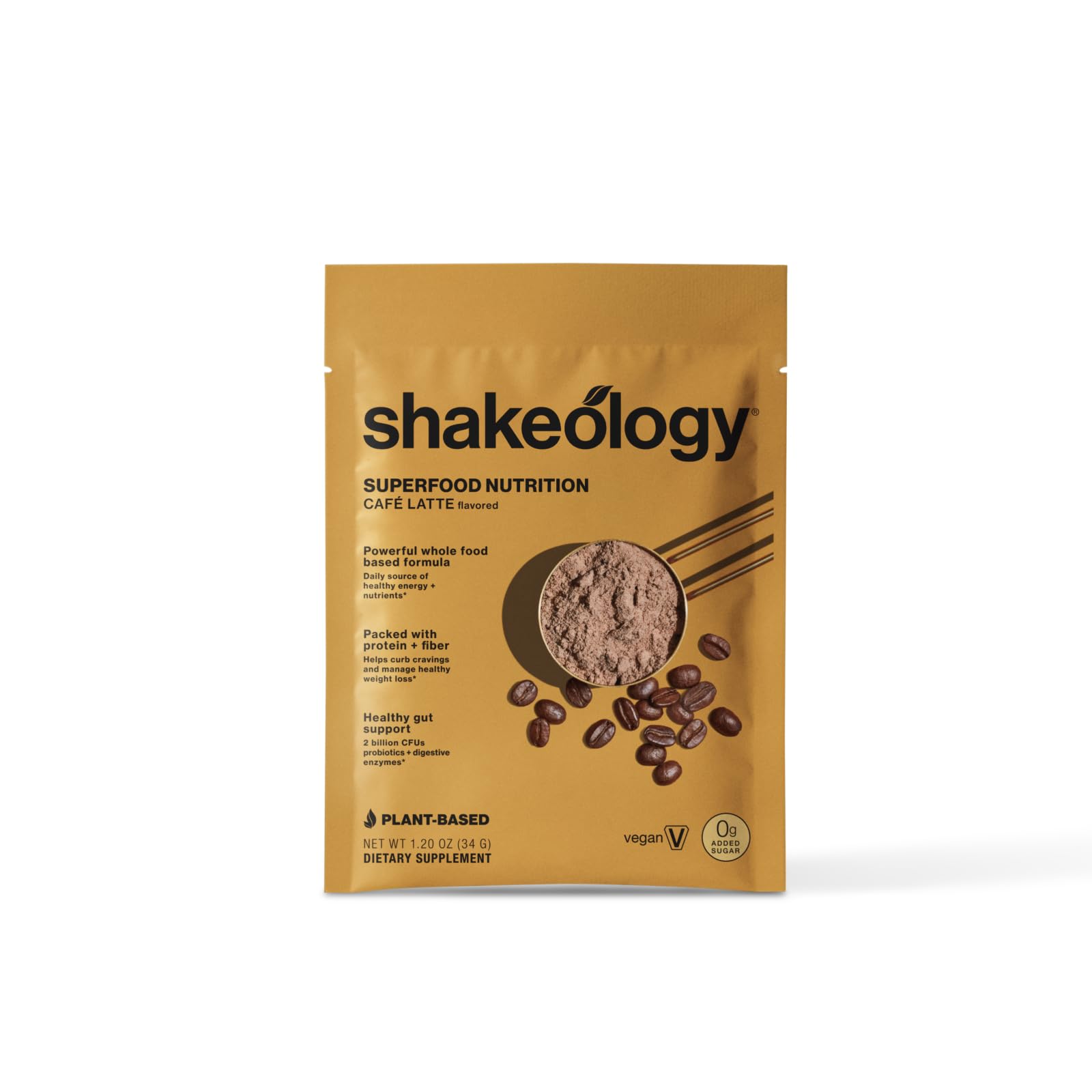 BODi Shakeology Cafe Latte ingredients highlight plant protein blend