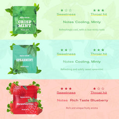 Boderi Minty Pack spearmint core offers a bright, refreshing break.