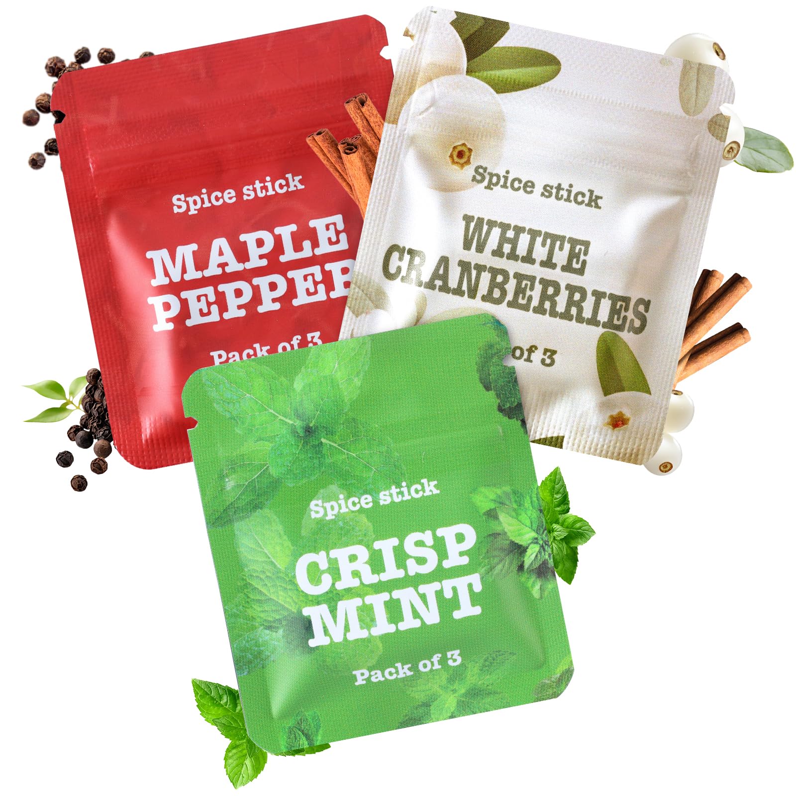 Boderi Original Cores 3-pack front view showing flavors for daily habit support