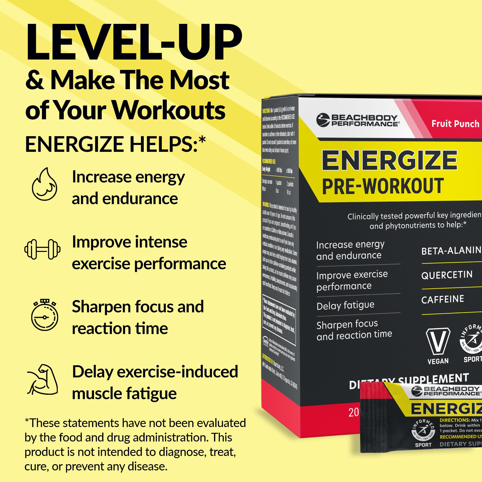 BODi Energize being mixed with water for quick on-the-go energy