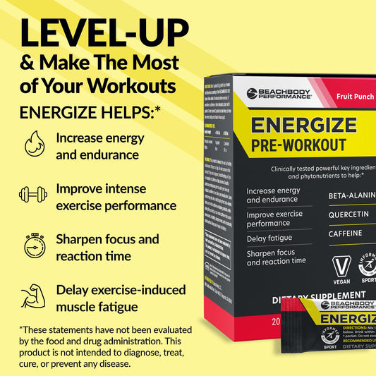 BODi Energize being mixed with water for quick on-the-go energy