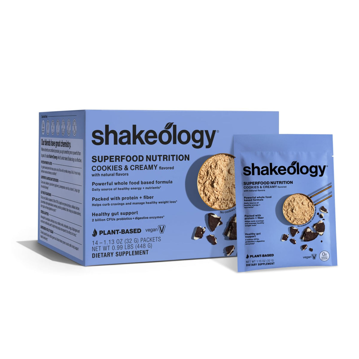 BODi Shakeology 0g added sugar packet for on-the-go nutrition
