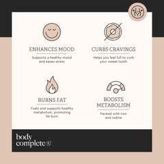 Body Complete Rx Boost Drops packaging highlights plant based wellness