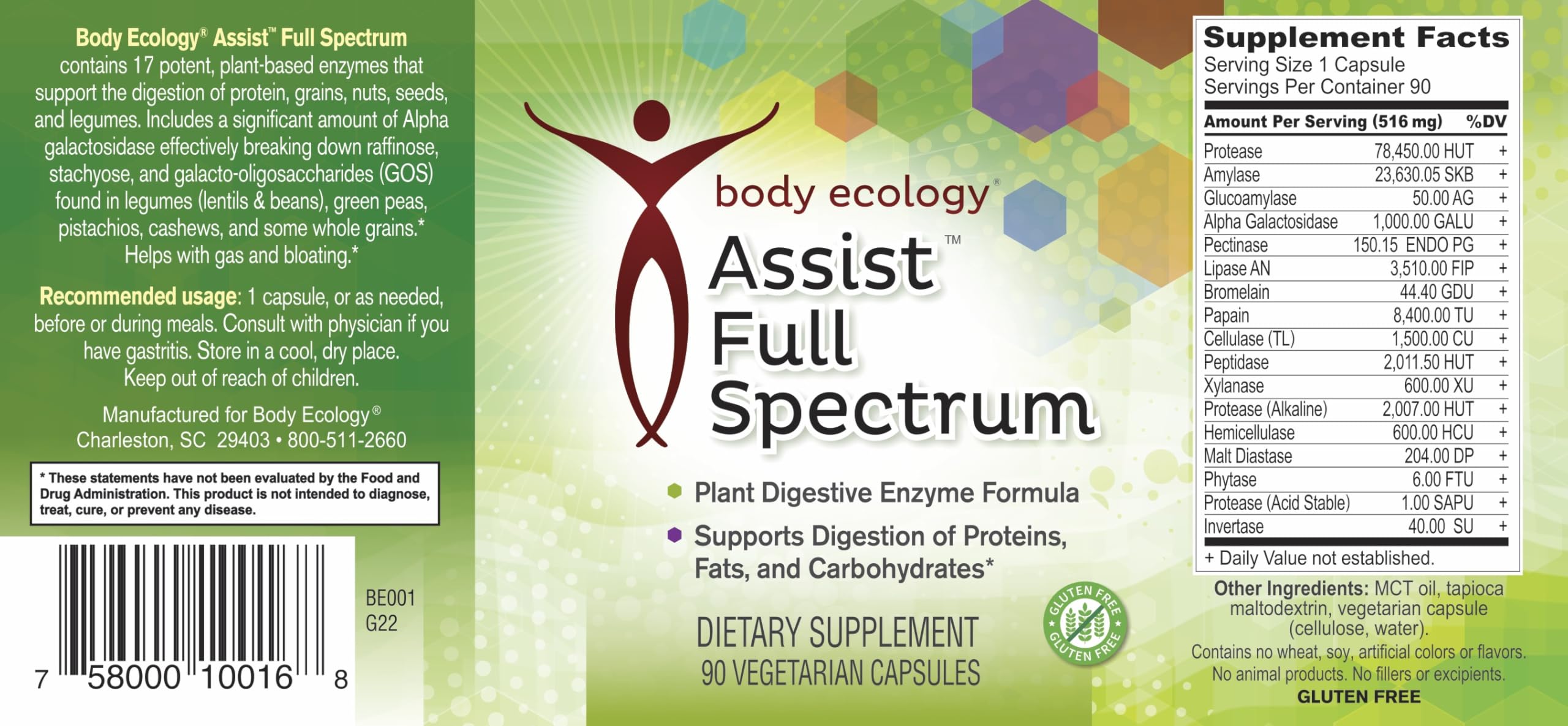 Body Ecology Assist packaging on a kitchen counter for daily use