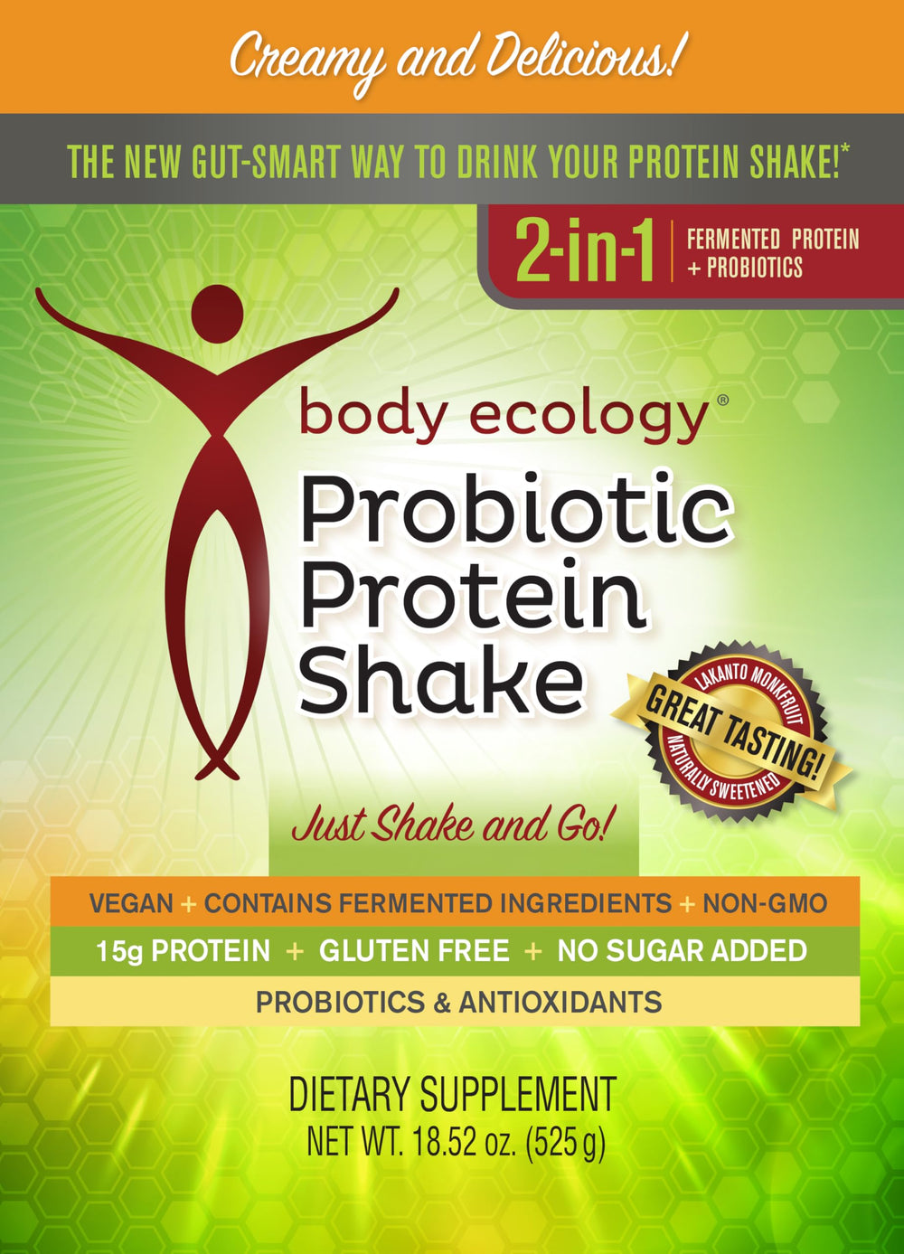 Body Ecology Probiotic Protein Shake gluten-free and dairy-free formula