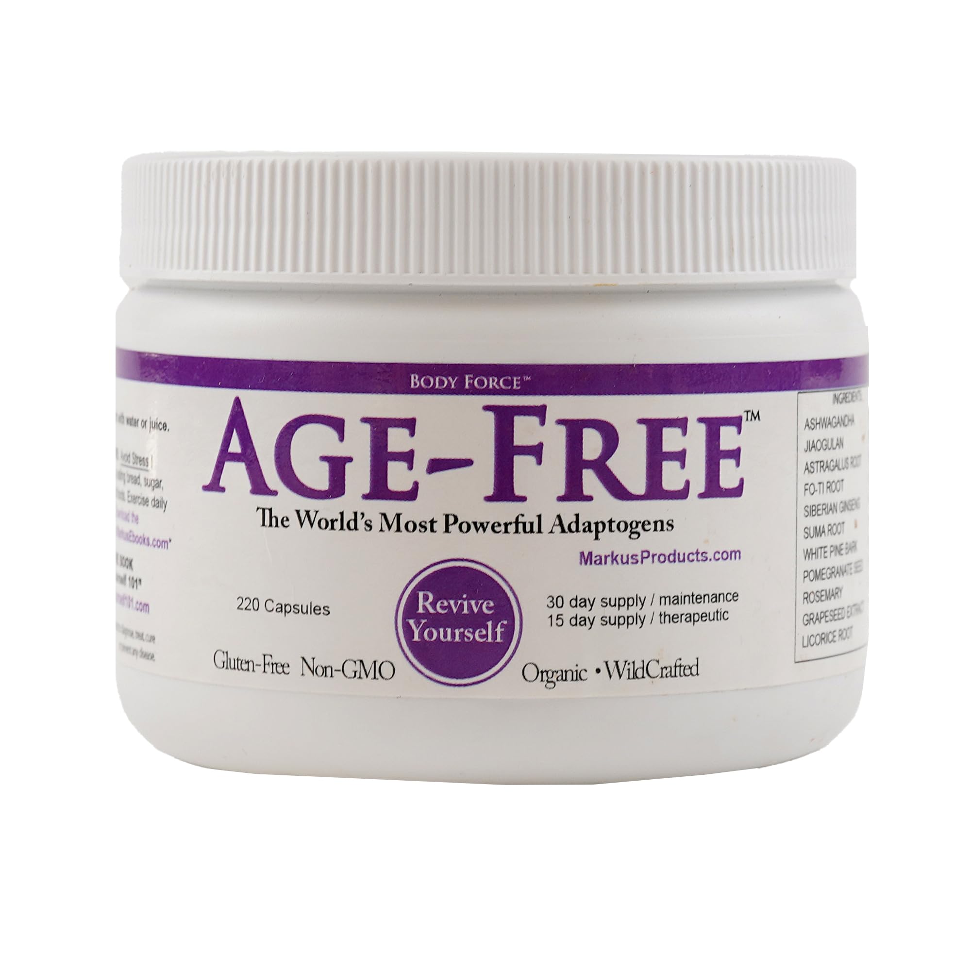 Body Force Age Free capsules close-up highlighting antioxidant support for daily vitality