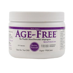 Body Force Age Free capsules close-up highlighting antioxidant support for daily vitality