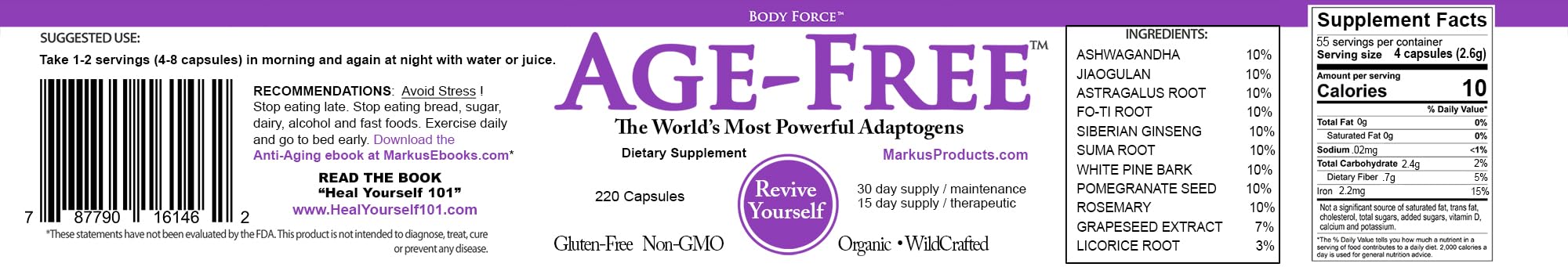 Body Force Age Free powder scoop revealing raw form for versatile use in recipes