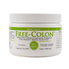 Body Force Colon Formula bottle front, easy daily digestive support.