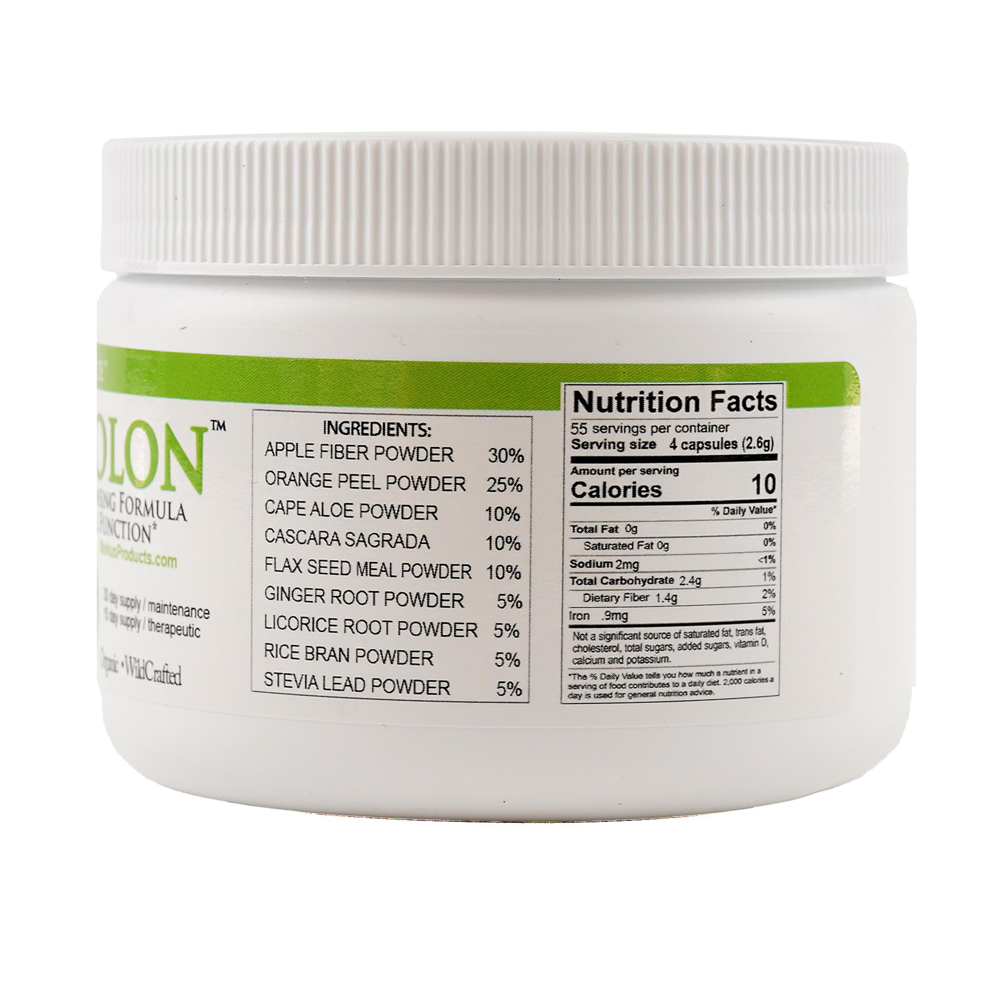 Body Force Colon Formula capsules close-up, gentle, fiber-rich detox.