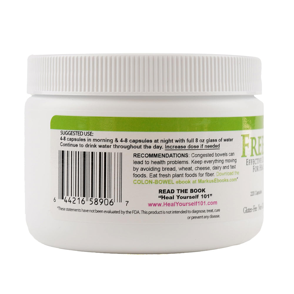 Body Force Colon Formula powder close-up reveals fiber-rich texture aiding digestion.