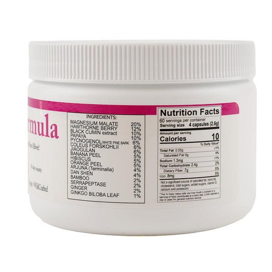 Body Force Heart Formula capsules dispensing scene highlighting serrapeptase in daily wellness.