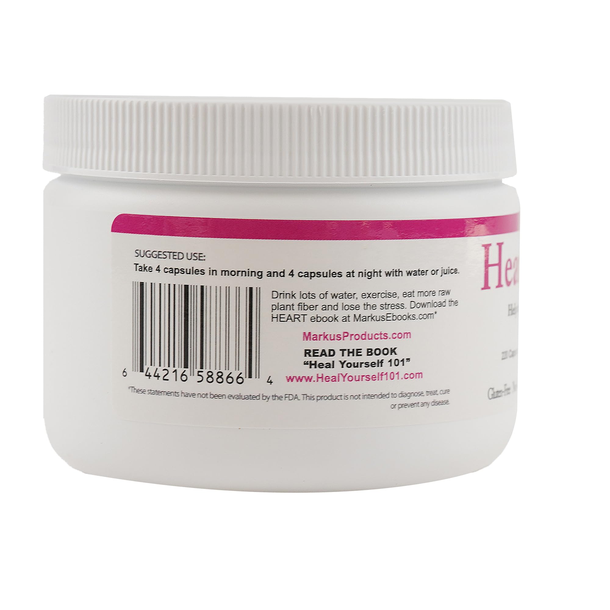 Body Force Heart Formula capsules showcase hawthorn berries in a heart-healthy botanical blend.