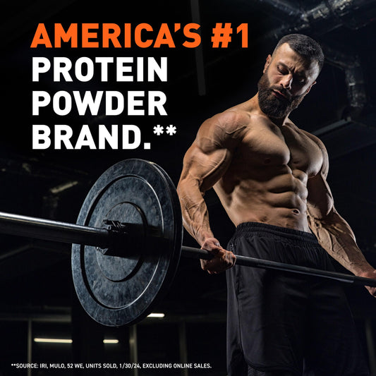 Body Fortress Super Advanced Whey Vanilla scoop demonstrates easy mixing and consistent texture