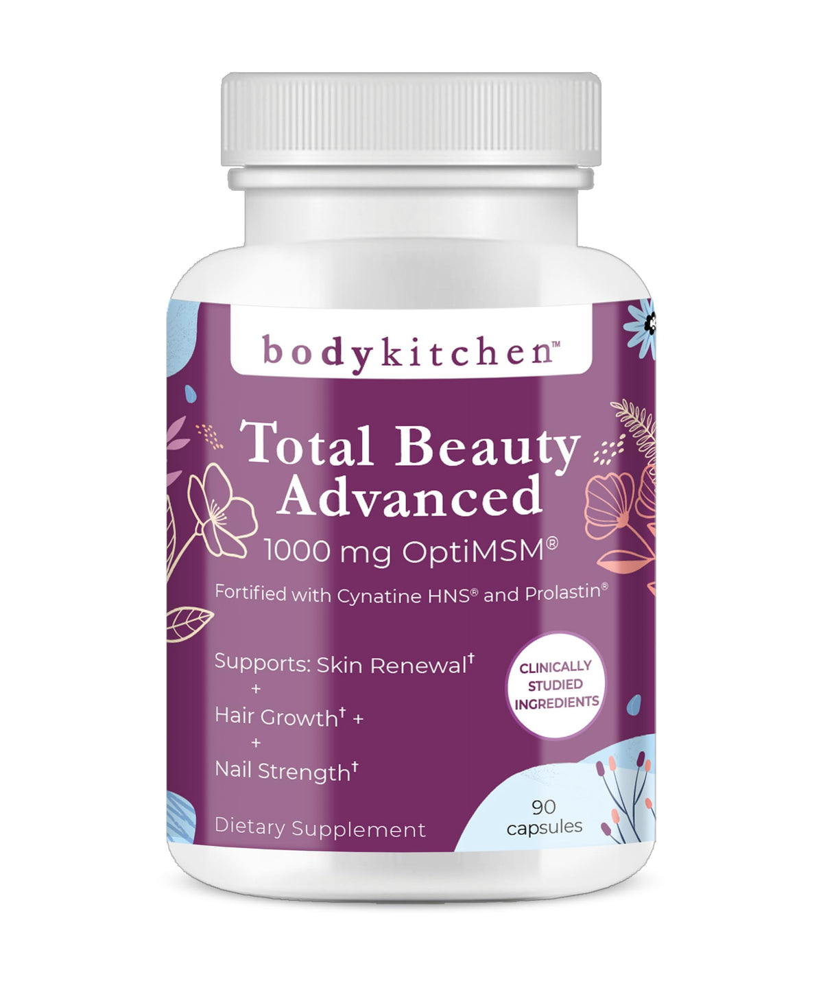 Body Kitchen Total Beauty Advanced elastin and keratin capsule focus for hair growth