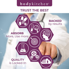 Body Kitchen Total Beauty Advanced ingredients panel close-up