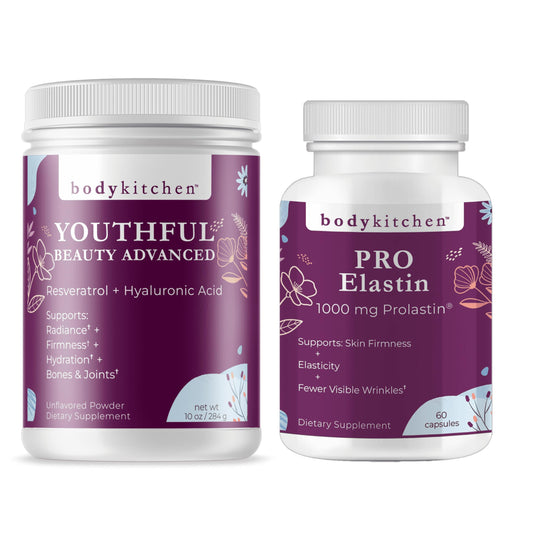 Body Kitchen Youthful Beauty powder tub for daily collagen support