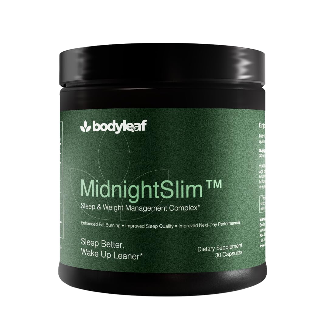 Body Leaf MidnightSlim bottle for convenient nighttime weight management.