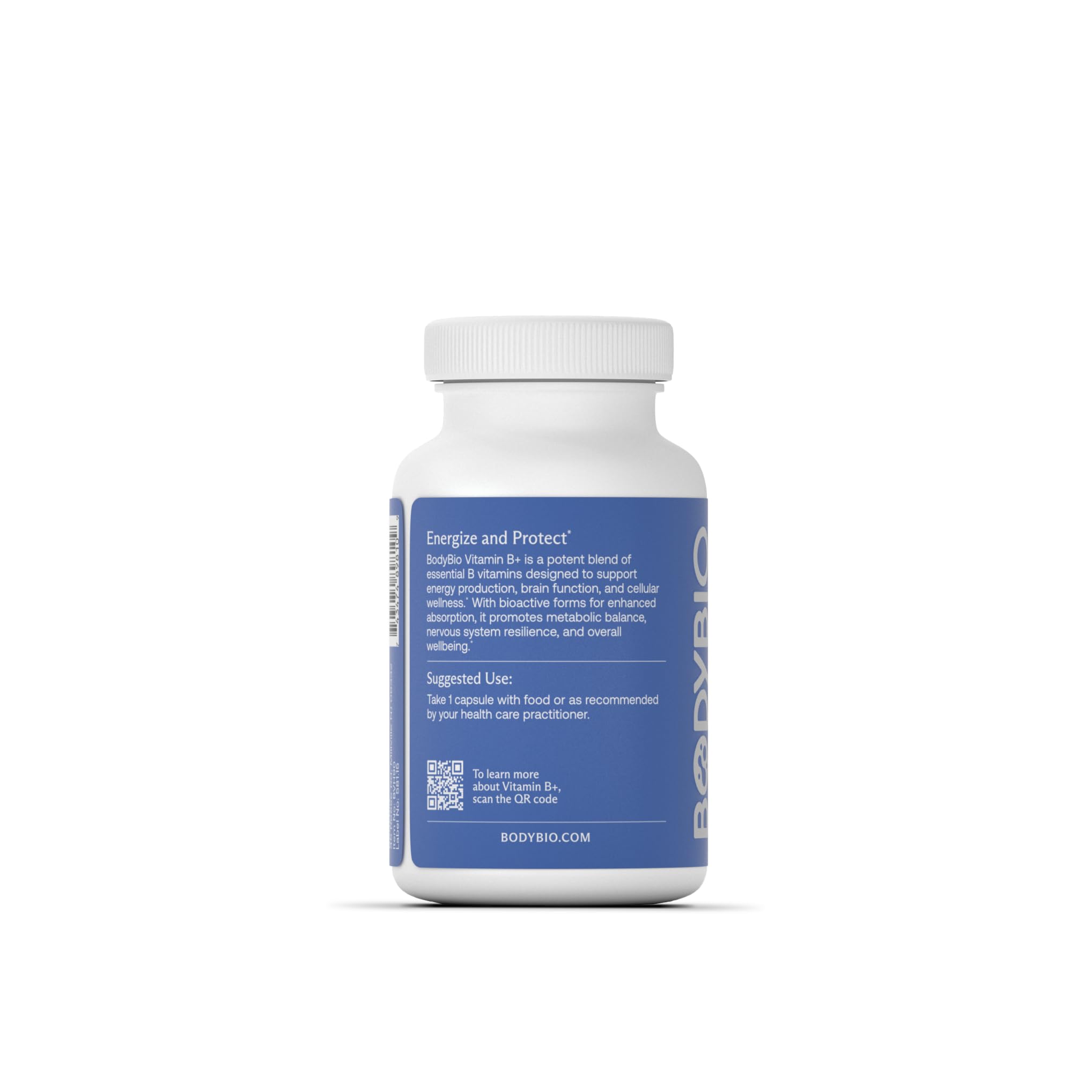 BodyBio B Plus capsules being dispensed for easy daily routine